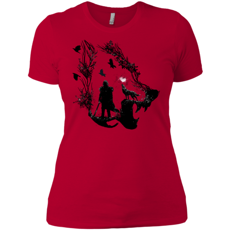 T-Shirts Red / X-Small Lone wolf Women's Premium T-Shirt