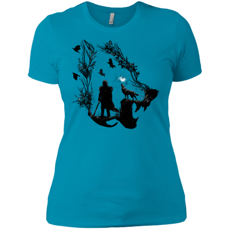 T-Shirts Turquoise / X-Small Lone wolf Women's Premium T-Shirt