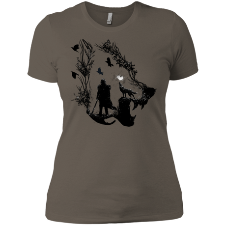 T-Shirts Warm Grey / X-Small Lone wolf Women's Premium T-Shirt