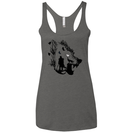 T-Shirts Premium Heather / X-Small Lone wolf Women's Triblend Racerback Tank