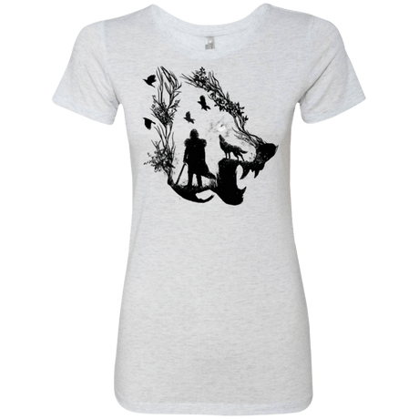 T-Shirts Heather White / Small Lone wolf Women's Triblend T-Shirt
