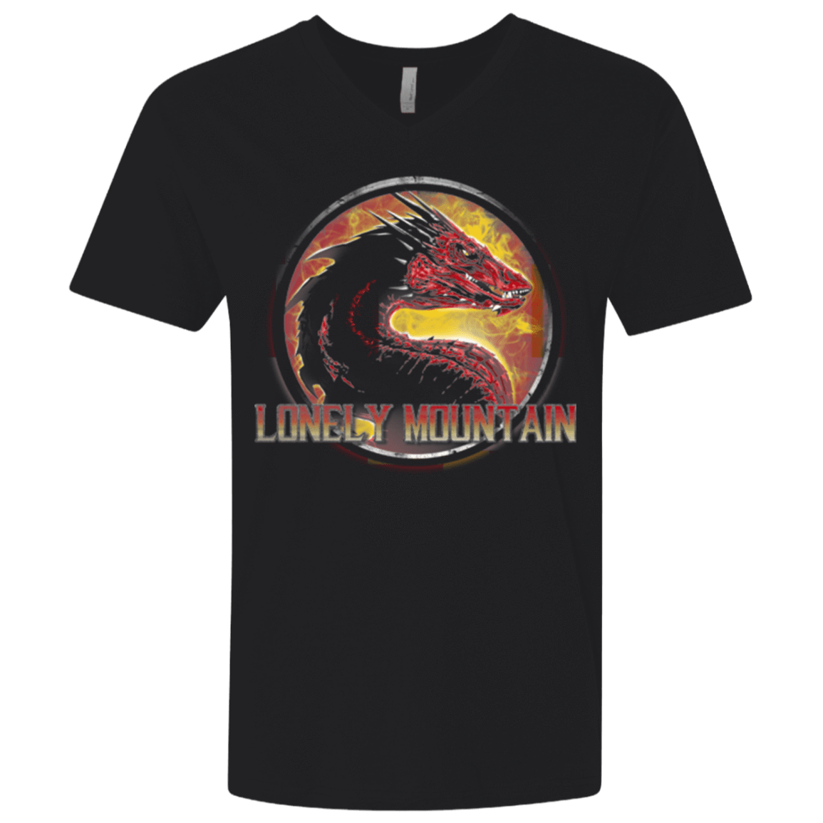 T-Shirts Black / X-Small Lonely Mountain Men's Premium V-Neck