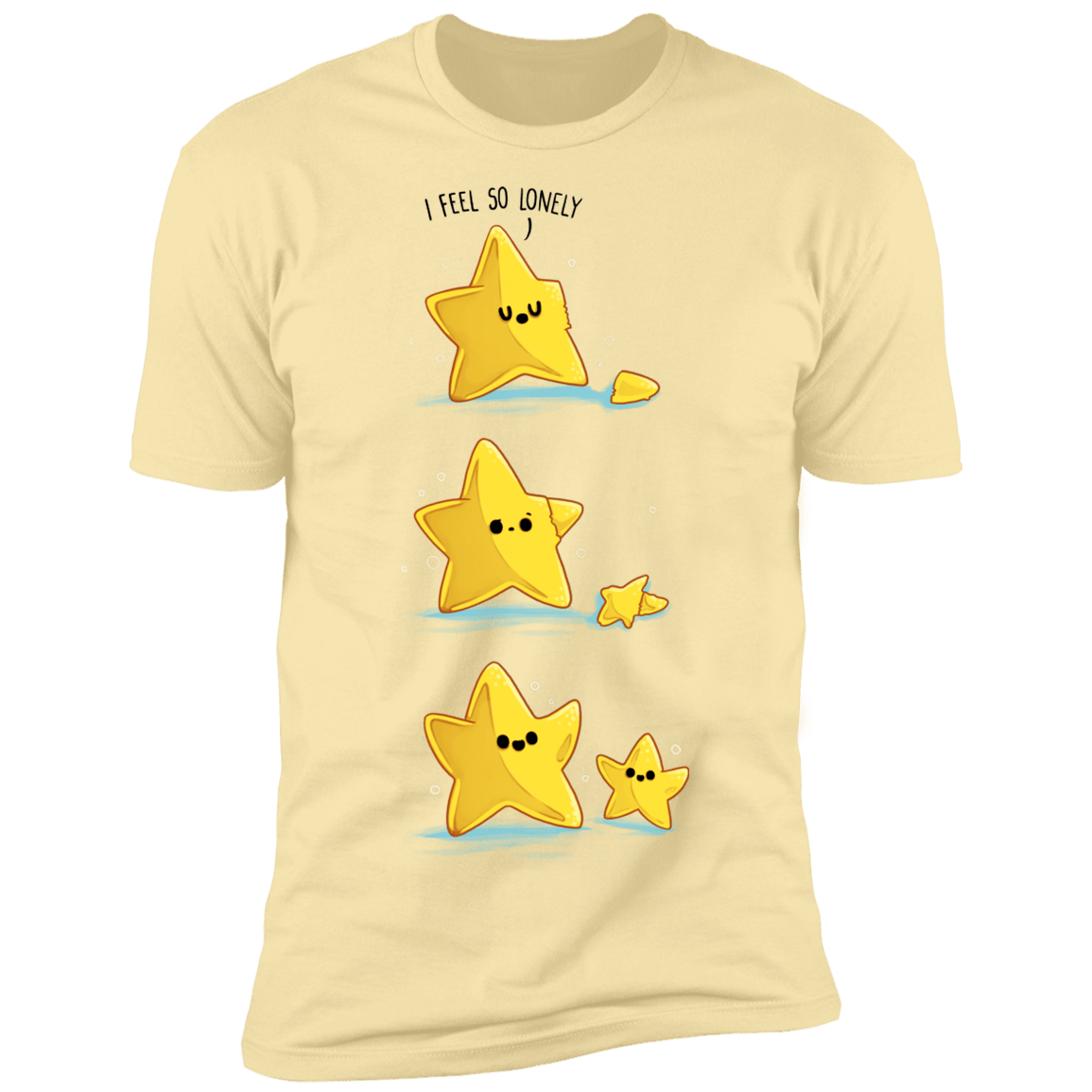 T-Shirts Banana Cream / S Lonely Star Men's Premium T-Shirt