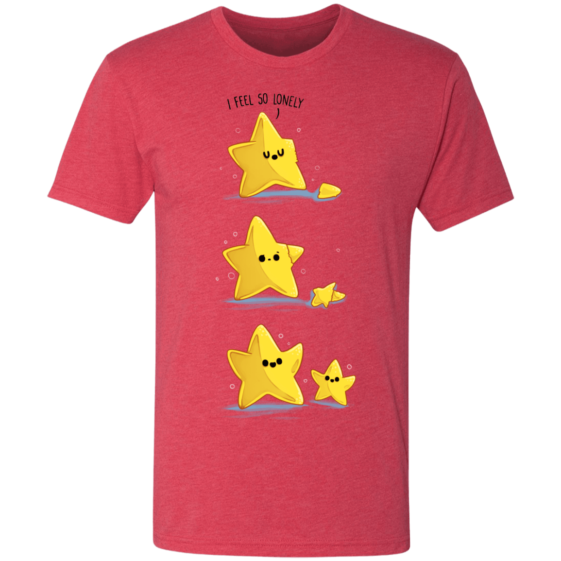 T-Shirts Vintage Red / S Lonely Star Men's Triblend T-Shirt