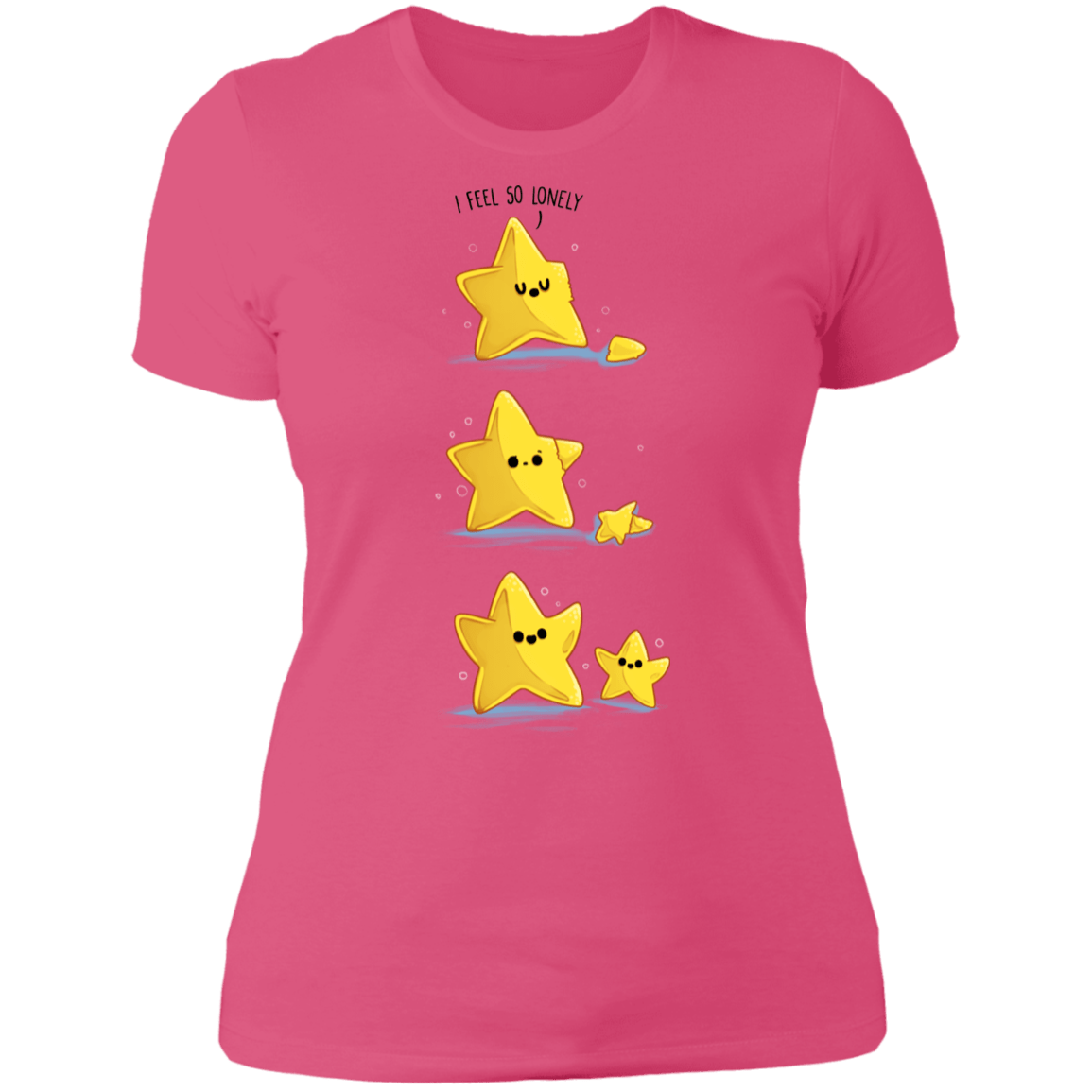 T-Shirts Hot Pink / S Lonely Star Women's Premium T-Shirt
