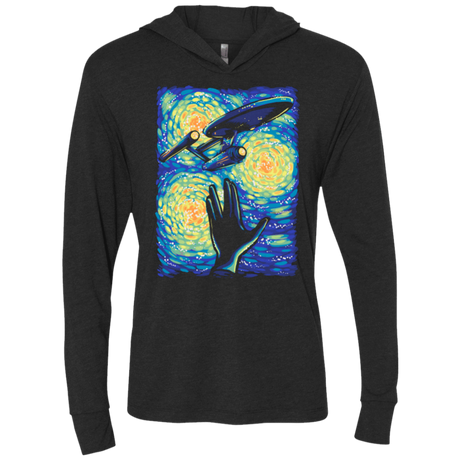 T-Shirts Vintage Black / X-Small Longue Vie Et Prospérité Triblend Long Sleeve Hoodie Tee