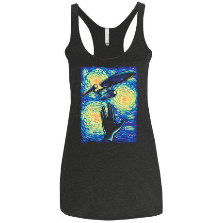 T-Shirts Vintage Black / X-Small Longue Vie Et Prospérité Women's Triblend Racerback Tank