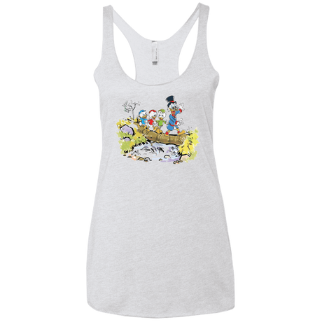 T-Shirts Heather White / X-Small Looking for Adventure Women's Triblend Racerback Tank