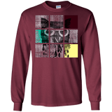 T-Shirts Maroon / S Looking Glass Owl Men's Long Sleeve T-Shirt