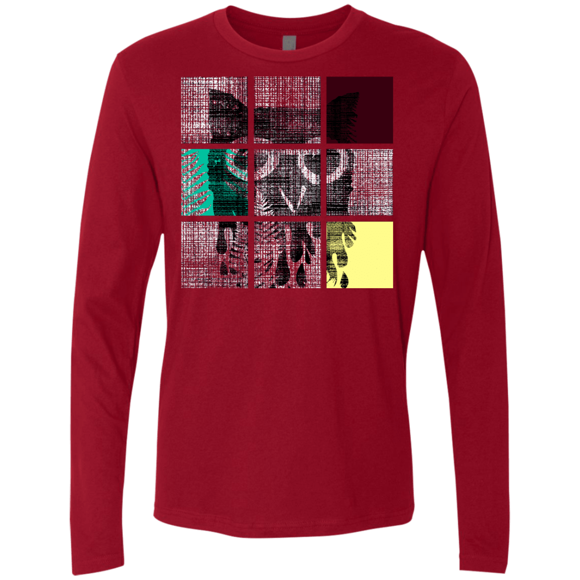 T-Shirts Cardinal / S Looking Glass Owl Men's Premium Long Sleeve