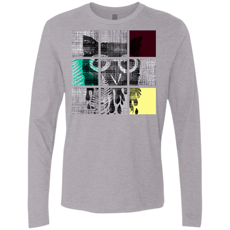 T-Shirts Heather Grey / S Looking Glass Owl Men's Premium Long Sleeve