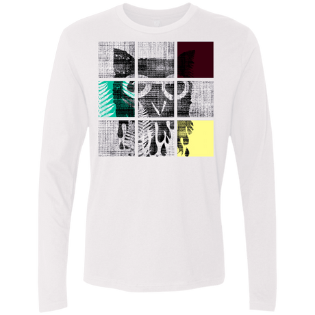 T-Shirts White / S Looking Glass Owl Men's Premium Long Sleeve