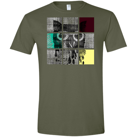T-Shirts Military Green / S Looking Glass Owl Men's Semi-Fitted Softstyle