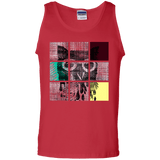 T-Shirts Red / S Looking Glass Owl Men's Tank Top