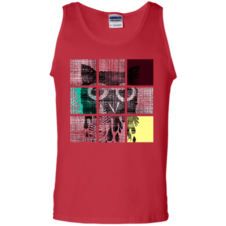 T-Shirts Red / S Looking Glass Owl Men's Tank Top