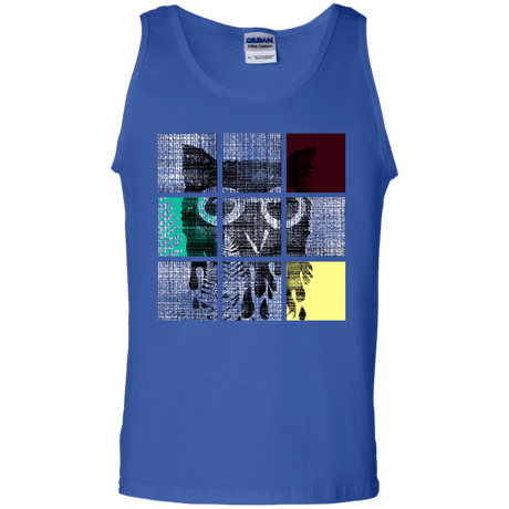 T-Shirts Royal / S Looking Glass Owl Men's Tank Top