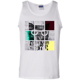 T-Shirts White / S Looking Glass Owl Men's Tank Top