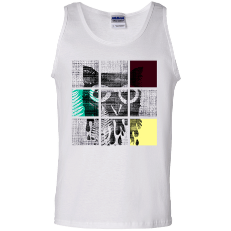 T-Shirts White / S Looking Glass Owl Men's Tank Top