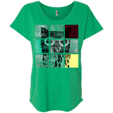 T-Shirts Envy / X-Small Looking Glass Owl Triblend Dolman Sleeve