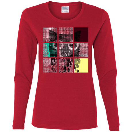 T-Shirts Red / S Looking Glass Owl Women's Long Sleeve T-Shirt
