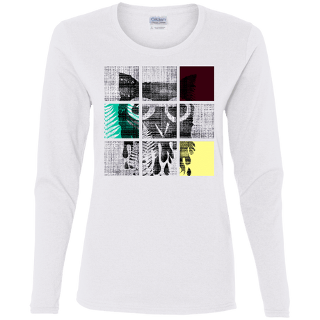 T-Shirts White / S Looking Glass Owl Women's Long Sleeve T-Shirt