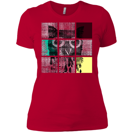 T-Shirts Red / X-Small Looking Glass Owl Women's Premium T-Shirt