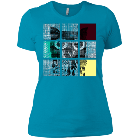 T-Shirts Turquoise / X-Small Looking Glass Owl Women's Premium T-Shirt