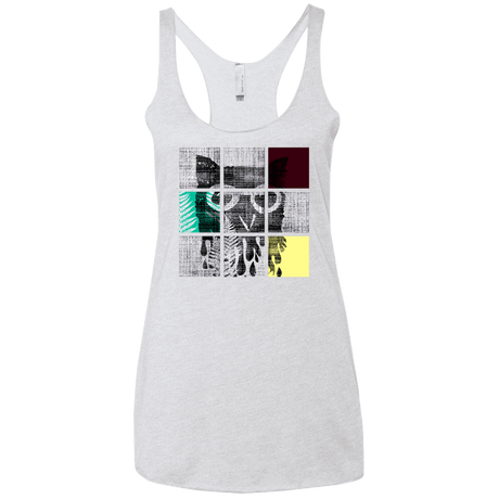 T-Shirts Heather White / X-Small Looking Glass Owl Women's Triblend Racerback Tank