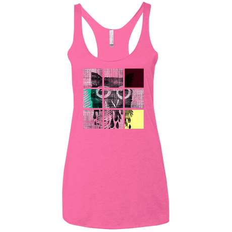 T-Shirts Vintage Pink / X-Small Looking Glass Owl Women's Triblend Racerback Tank