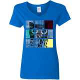 T-Shirts Royal / S Looking Glass Owl Women's V-Neck T-Shirt