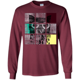 T-Shirts Maroon / YS Looking Glass Owl Youth Long Sleeve T-Shirt