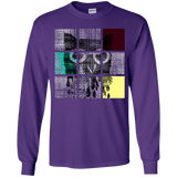 T-Shirts Purple / YS Looking Glass Owl Youth Long Sleeve T-Shirt