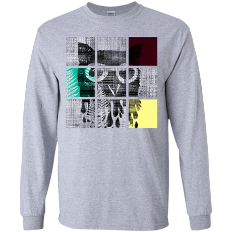 T-Shirts Sport Grey / YS Looking Glass Owl Youth Long Sleeve T-Shirt