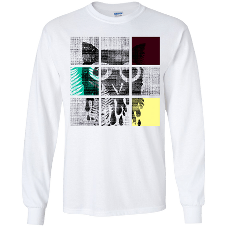 T-Shirts White / YS Looking Glass Owl Youth Long Sleeve T-Shirt