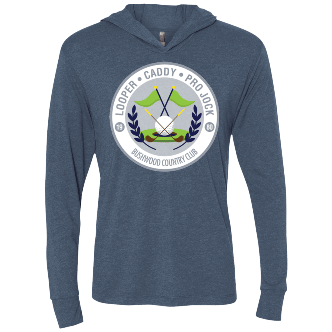 T-Shirts Indigo / X-Small Looper Triblend Long Sleeve Hoodie Tee