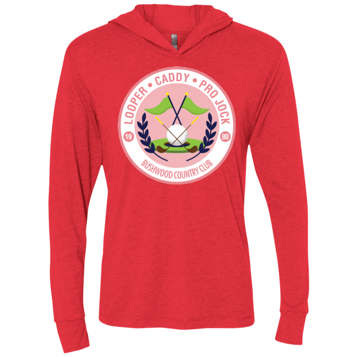 T-Shirts Vintage Red / X-Small Looper Triblend Long Sleeve Hoodie Tee