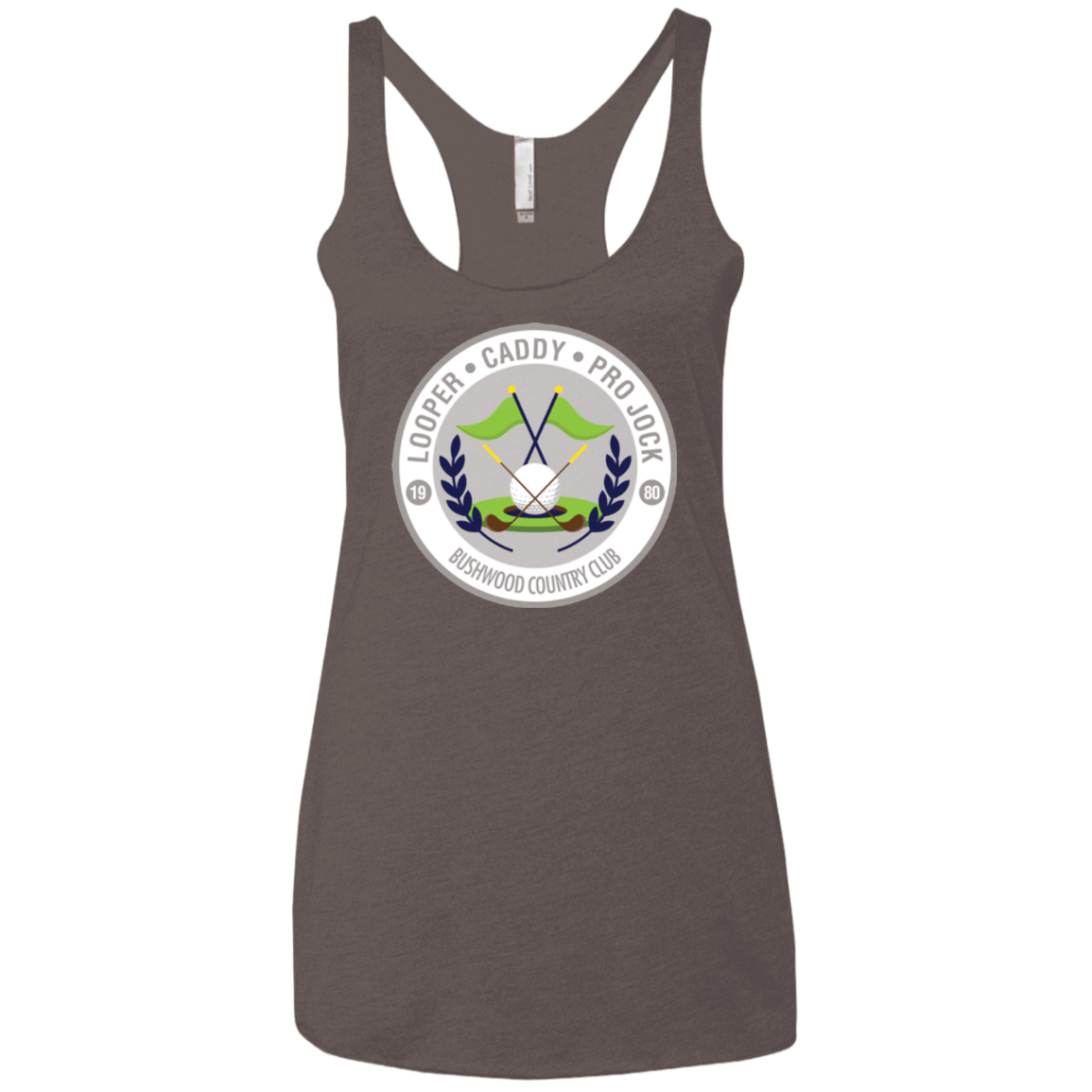 T-Shirts Macchiato / X-Small Looper Women's Triblend Racerback Tank
