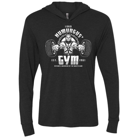 T-Shirts Vintage Black / X-Small Lord Humungus' Gym Triblend Long Sleeve Hoodie Tee