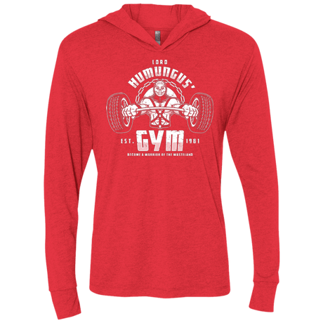 T-Shirts Vintage Red / X-Small Lord Humungus' Gym Triblend Long Sleeve Hoodie Tee