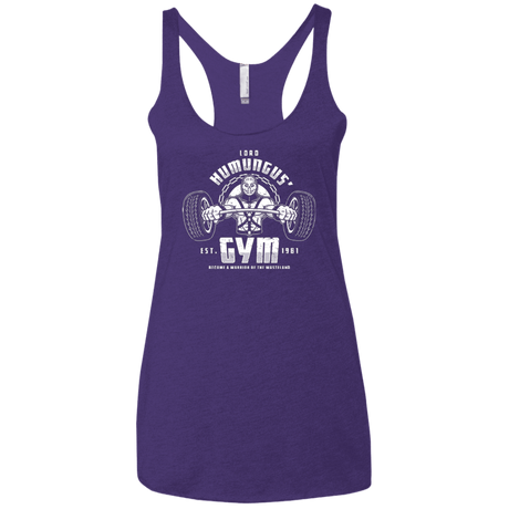 T-Shirts Purple / X-Small Lord Humungus' Gym Women's Triblend Racerback Tank