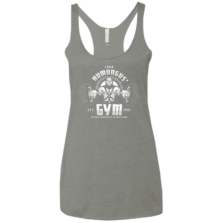 T-Shirts Venetian Grey / X-Small Lord Humungus' Gym Women's Triblend Racerback Tank