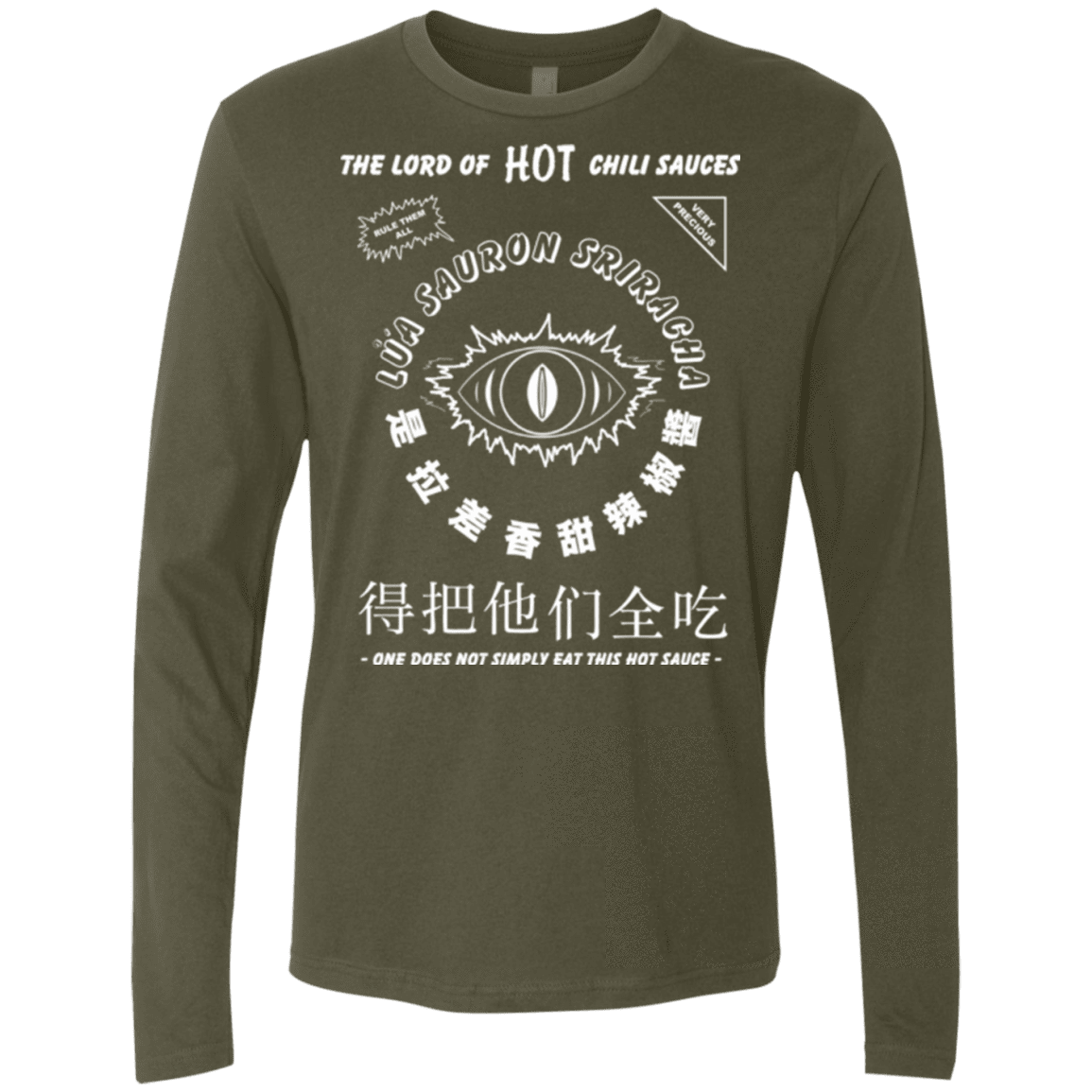 T-Shirts Military Green / Small Lord of Hot Sauces Men's Premium Long Sleeve