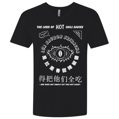 T-Shirts Black / X-Small Lord of Hot Sauces Men's Premium V-Neck