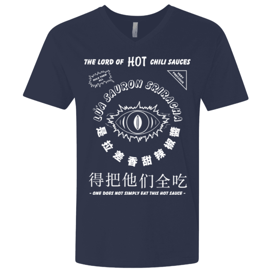 T-Shirts Midnight Navy / X-Small Lord of Hot Sauces Men's Premium V-Neck