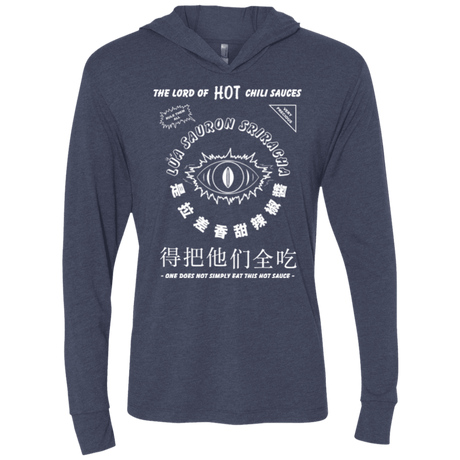 T-Shirts Vintage Navy / X-Small Lord of Hot Sauces Triblend Long Sleeve Hoodie Tee