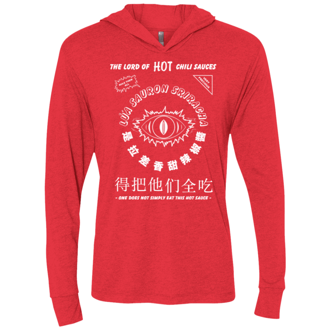 T-Shirts Vintage Red / X-Small Lord of Hot Sauces Triblend Long Sleeve Hoodie Tee