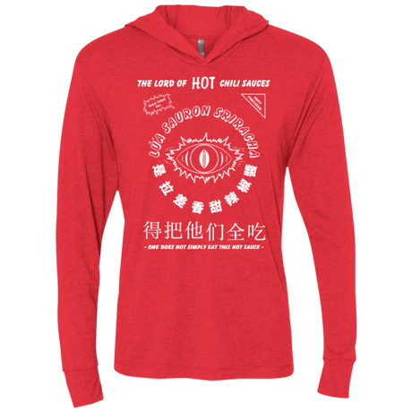 T-Shirts Vintage Red / X-Small Lord of Hot Sauces Triblend Long Sleeve Hoodie Tee