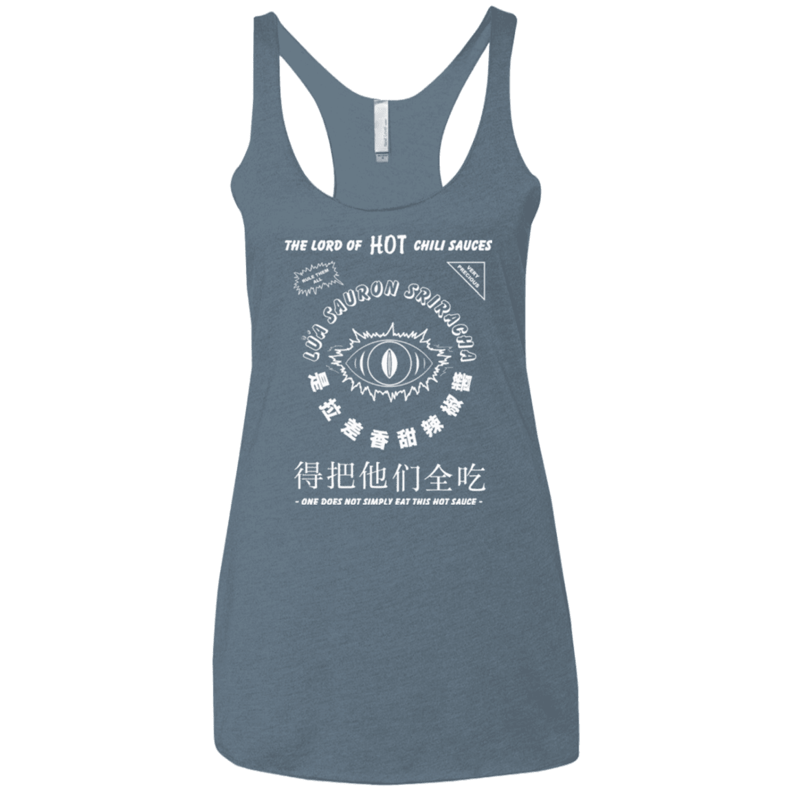 T-Shirts Indigo / X-Small Lord of Hot Sauces Women's Triblend Racerback Tank