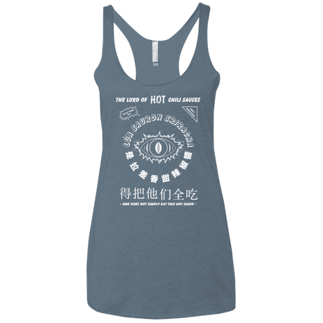 T-Shirts Indigo / X-Small Lord of Hot Sauces Women's Triblend Racerback Tank