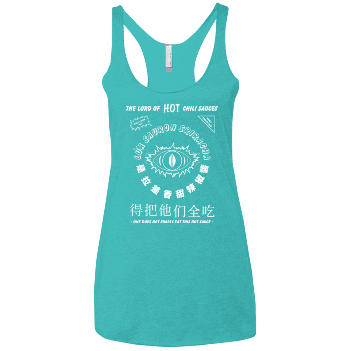 T-Shirts Tahiti Blue / X-Small Lord of Hot Sauces Women's Triblend Racerback Tank